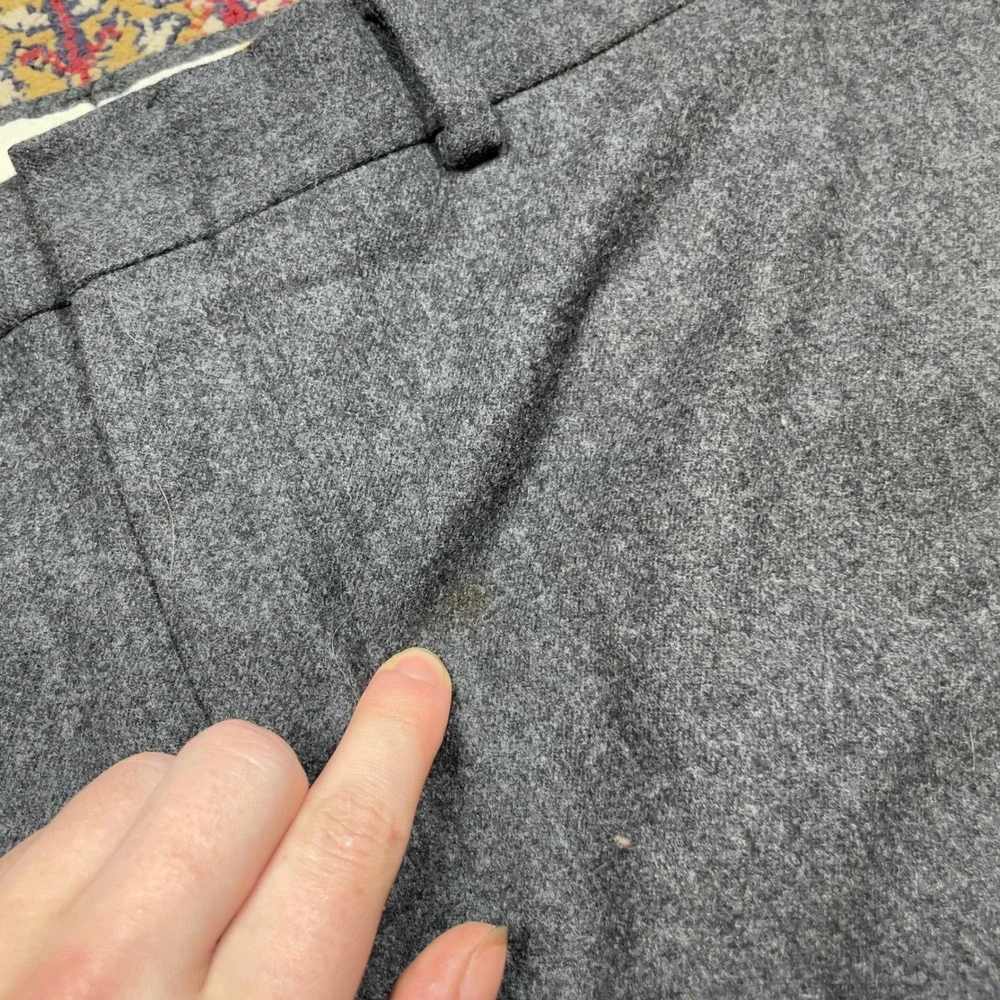 VTG 60s 70s Pendleton Grey 100% Virgin Wool Trousers Straight Leg 36x28 Talon
